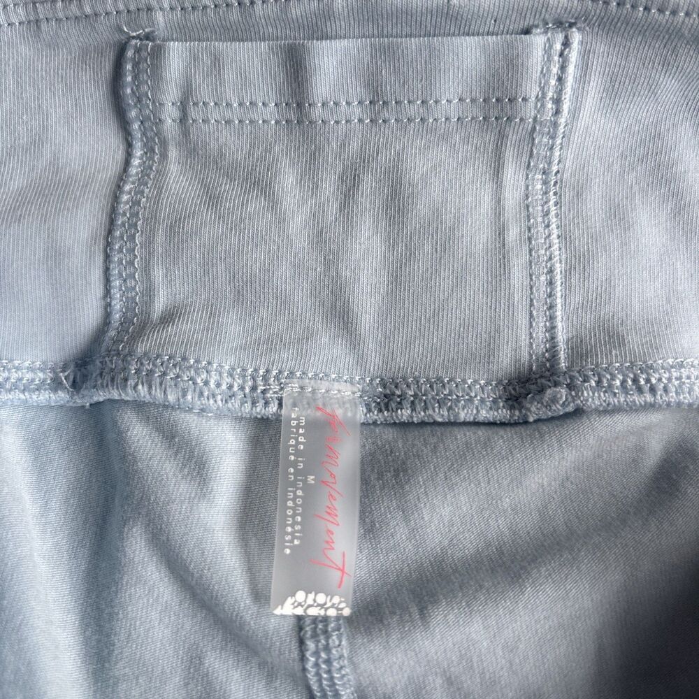 FP Movement Free People Womens Light Blue Biker Shorts Medium Cotton Blend - Picture 5 of 6